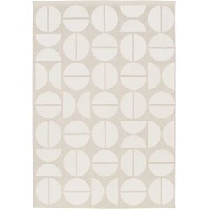 SWEEEK Megan Beige Geometric Carpet - Indoor/Outdoor SWEEEK Megan Beige Geometric Carpet - Indoor/Outdoor
