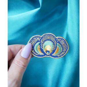 Malicieuse - Patch plumes de paon - Motif plume de paon - Thermocollant - Patch - Publicité Malicieuse - Patch plumes de paon - Motif plume de paon - Thermocollant - Patch - Publicité