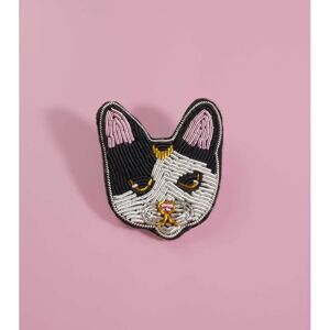Mondial Tissus - Malicieuse - Chat motif - 4x4 cm - Brooch Mondial Tissus - Malicieuse - Chat motif - 4x4 cm - Brooch
