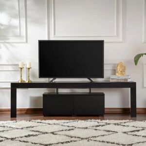 Concept Usine Mueble de TV Negro 180cm Diseño Moderno Concept Usine Mueble de TV Negro 180cm Diseño Moderno