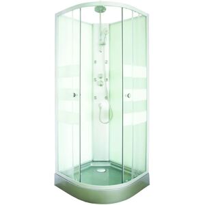 Ondee Cabine de douche hydromassage Amelia - Kit 80cm Gris - Publicité Ondee Cabine de douche hydromassage Amelia - Kit 80cm Gris - Publicité