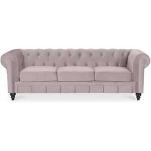 Canapé Chesterfield Velours 3 Places - Meuble - Publicité Canapé Chesterfield Velours 3 Places - Meuble - Publicité