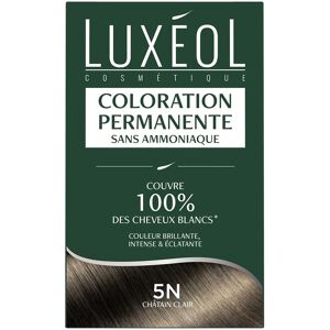 Luxéol Coloration Permanente 5N Châtain clair - Teinture Capillaire - Publicité Luxéol Coloration Permanente 5N Châtain clair - Teinture Capillaire - Publicité