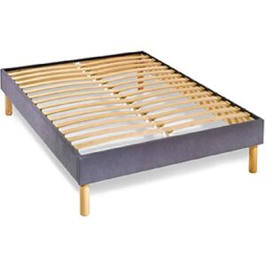 Generic S14L120x190 - Tissu microfibre gris, 14 lattes - sommier en kit - Publicité Generic S14L120x190 - Tissu microfibre gris, 14 lattes - sommier en kit - Publicité
