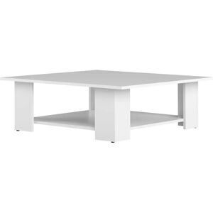 Table basse TEMAHOME Square - Blanc 67x67x30.5 cm - Publicité Table basse TEMAHOME Square - Blanc 67x67x30.5 cm - Publicité
