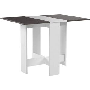 Temahome Papillon Table pliante Blanc et Béton - Publicité Temahome Papillon Table pliante Blanc et Béton - Publicité
