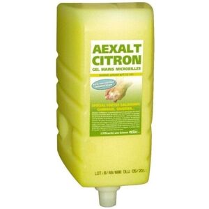 Gel Main Citron Aexalt avec Microperles - 3L + Pompe - Publicité Gel Main Citron Aexalt avec Microperles - 3L + Pompe - Publicité