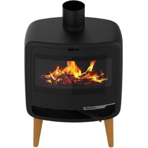 Stufa a legna Supra FR9016130B - 10kW, Nero, Doppia combustione Stufa a legna Supra FR9016130B - 10kW, Nero, Doppia combustione