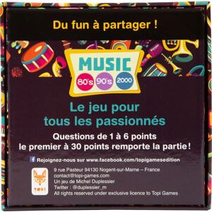 Topi Games Family Quizz Music AƱos 80 Y 90 - Board Game Topi Games Family Quizz Music AƱos 80 Y 90 - Board Game
