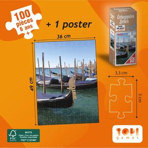 Topi Games Puzzel - Mooie Landschappen - 100 Stukken - Bordspel Topi Games Puzzel - Mooie Landschappen - 100 Stukken - Bordspel