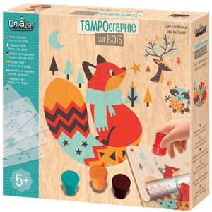 Kit tampons animaux de la forêt Crealign - Création en bois - Publicité Kit tampons animaux de la forêt Crealign - Création en bois - Publicité