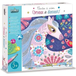 CreaLign Chevaux de diamants Rose - Coffret cartes à créer - Publicité CreaLign Chevaux de diamants Rose - Coffret cartes à créer - Publicité