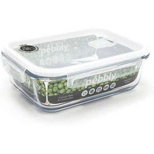 Pebbly 1.5L Rectangular Glass Food Storage Container - Microwave Safe Pebbly 1.5L Rectangular Glass Food Storage Container - Microwave Safe
