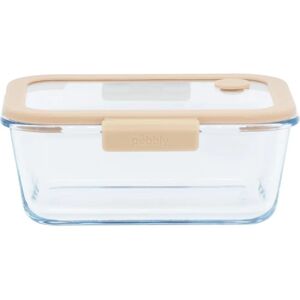 Pebbly vakuumforseglet glassoppbevaringsbeholder - 1,2L - Klar Pebbly vakuumforseglet glassoppbevaringsbeholder - 1,2L - Klar
