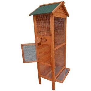 Cage à oiseaux Habrita - Bois FSC, 3-4 oiseaux - 77.5x54.5x158cm - Publicité Cage à oiseaux Habrita - Bois FSC, 3-4 oiseaux - 77.5x54.5x158cm - Publicité