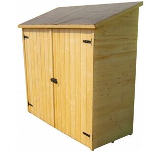 Habrita ED1708E Grand abri de jardin en bois avec étagères - Publicité Habrita ED1708E Grand abri de jardin en bois avec étagères - Publicité