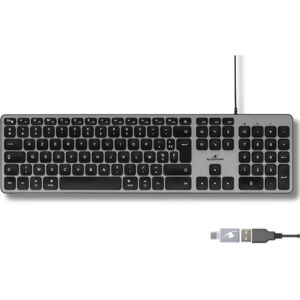 Bluestork KB Mac - Filaire - Noir - Clavier - Publicité Bluestork KB Mac - Filaire - Noir - Clavier - Publicité
