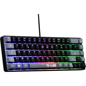 Clavier Gaming AZERTY français The G-Lab - 60% Membrane Noir Gris - Publicité Clavier Gaming AZERTY français The G-Lab - 60% Membrane Noir Gris - Publicité