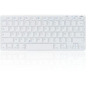 Bluestork Azerty Frans Wit Oplaadbare Toetsenbord - Toetsenbord Bluestork Azerty Frans Wit Oplaadbare Toetsenbord - Toetsenbord