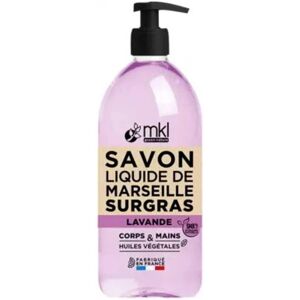 Savon Liquide de Marseille Lavande MKL Green Nature - 1L - Vegan - Publicité Savon Liquide de Marseille Lavande MKL Green Nature - 1L - Vegan - Publicité