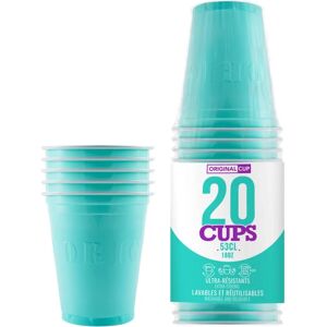 Jadeo SASU 20 Copos Americanos - Reutilizáveis, Turquesa Jadeo SASU 20 Copos Americanos - Reutilizáveis, Turquesa