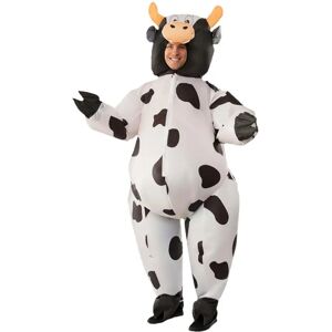 Fantasia de vaca unissex inflável com mini ventilador - Tamanho universal - Diversão em festas Fantasia de vaca unissex inflável com mini ventilador - Tamanho universal - Diversão em festas