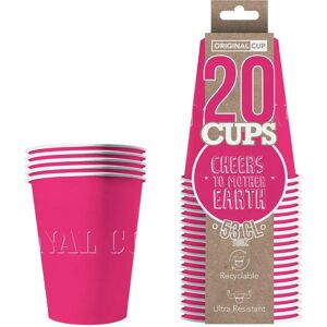 Jadeo 20 Pink Recyclable Cardboard Cups - Cups Jadeo 20 Pink Recyclable Cardboard Cups - Cups