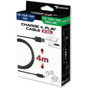 Subsonic 4m USB 2.0 Micro-USB Kaapeli - Musta Subsonic 4m USB 2.0 Micro-USB Kaapeli - Musta