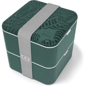 Monbento Jungle Große Bento-Box MB Square mit Fächern - Auslaufsicher Monbento Jungle Große Bento-Box MB Square mit Fächern - Auslaufsicher