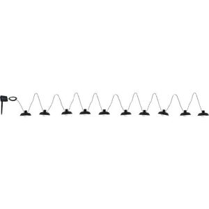 Guirnalda Solar Luna - 5m, Zwart, 10 Bombillas - 50 Lúmenes Guirnalda Solar Luna - 5m, Zwart, 10 Bombillas - 50 Lúmenes