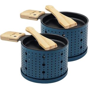 Raclette à la bougie bleu foncé Cookut - 2 personnes - Raclette - Publicité Raclette à la bougie bleu foncé Cookut - 2 personnes - Raclette - Publicité