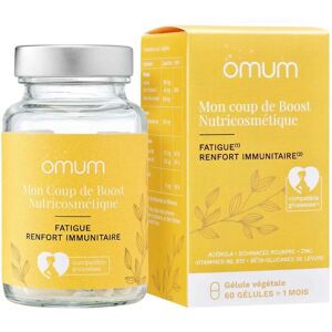 Omum Mon Coup de Boost Nutricosmétique - Complément pour immunité & fatigue - Publicité Omum Mon Coup de Boost Nutricosmétique - Complément pour immunité & fatigue - Publicité