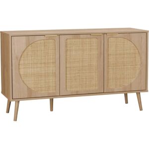Alice's Garden Eva Natural Sideboard - Storage, 3 Doors, 2 Shelves Alice's Garden Eva Natural Sideboard - Storage, 3 Doors, 2 Shelves