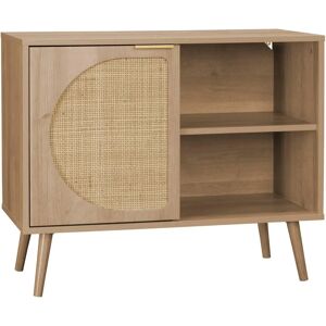 Alice's Garden Storage Cabinet - Reversible Door, Cane Wood, 2 Levels Alice's Garden Storage Cabinet - Reversible Door, Cane Wood, 2 Levels