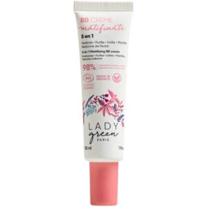 Lady Green - BB Crème 30ML - Matifiante Clarifiante - Amélioration de la Peau - Bio - Publicité Lady Green - BB Crème 30ML - Matifiante Clarifiante - Amélioration de la Peau - Bio - Publicité