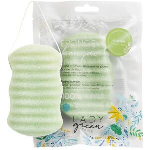 Éponge Konjac Aloe Vera Lady Green - Naturelle & Douce - Publicité Éponge Konjac Aloe Vera Lady Green - Naturelle & Douce - Publicité
