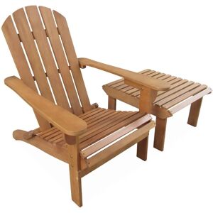 SWEEEK Salamanca FSC Eucalyptus Garden Chair with Footrest - Garden Furniture SWEEEK Salamanca FSC Eucalyptus Garden Chair with Footrest - Garden Furniture