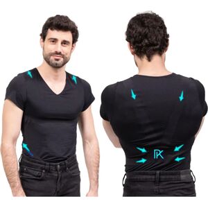 PERCKO - H2.P2 - Noir - Homme - Posture Corrector Shirt - Publicité PERCKO - H2.P2 - Noir - Homme - Posture Corrector Shirt - Publicité