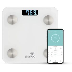 Senya Bluetooth Kroppssammansättningsmätare - Badrumsvåg - 180kg - Vit Senya Bluetooth Kroppssammansättningsmätare - Badrumsvåg - 180kg - Vit