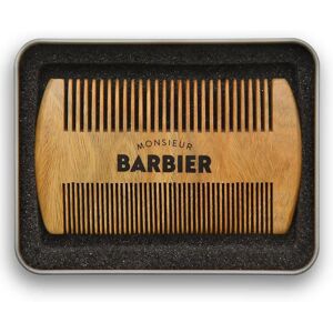 Monsieur Barbier Peigne Double Face Bois de Santal pour Barbe et Cheveux - Publicité Monsieur Barbier Peigne Double Face Bois de Santal pour Barbe et Cheveux - Publicité