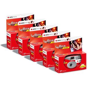 Agfaphoto AGFA PHOTO Pack 5x601020 - Câmera descartável com flash - Cinza e vermelho Agfaphoto AGFA PHOTO Pack 5x601020 - Câmera descartável com flash - Cinza e vermelho