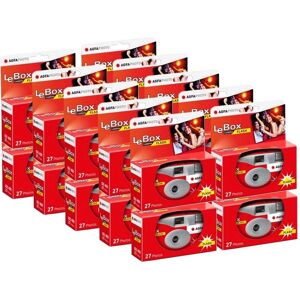 AgfaPhoto Pack 20x601020 - Cámara desechable con flash, 27 fotos, objetivo 31mm - Gris y rojo AgfaPhoto Pack 20x601020 - Cámara desechable con flash, 27 fotos, objetivo 31mm - Gris y rojo