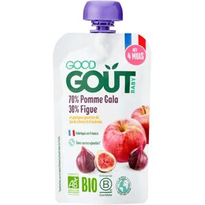 Good Gout Purée Bio Bébé Pomme Figue 120g - Publicité Good Gout Purée Bio Bébé Pomme Figue 120g - Publicité