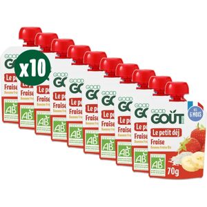 Good Gout Purée Bébé Fraise - 70g Bio - Publicité Good Gout Purée Bébé Fraise - 70g Bio - Publicité