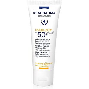 Crème Solaire Minérale SPF50+ Isispharma Uveblock - Peau sensible - Publicité Crème Solaire Minérale SPF50+ Isispharma Uveblock - Peau sensible - Publicité
