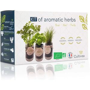 Cultivea - Kit d'herbes aromatiques - Bleu - Publicité Cultivea - Kit d'herbes aromatiques - Bleu - Publicité