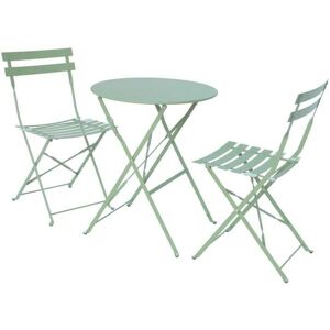 SWEEEK Emilia Garden Bistro Set - Foldable Steel Outdoor Furniture SWEEEK Emilia Garden Bistro Set - Foldable Steel Outdoor Furniture