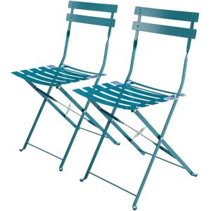 Sweeek Garden Chairs - Set of 2 - Blue Canard - Steel Sweeek Garden Chairs - Set of 2 - Blue Canard - Steel