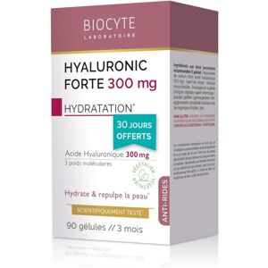 Biocyte Hyaluronic Strong - 300 mg Anti-Âge - 90 Gélules - Publicité Biocyte Hyaluronic Strong - 300 mg Anti-Âge - 90 Gélules - Publicité