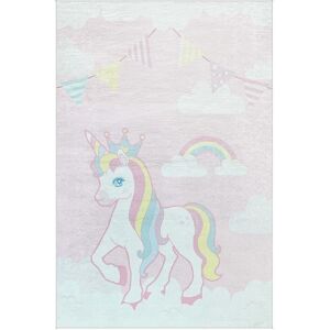 Alfombra infantil rosa de Mani Textile - 80x150cm - Suave, Antideslizante, Lavable Alfombra infantil rosa de Mani Textile - 80x150cm - Suave, Antideslizante, Lavable